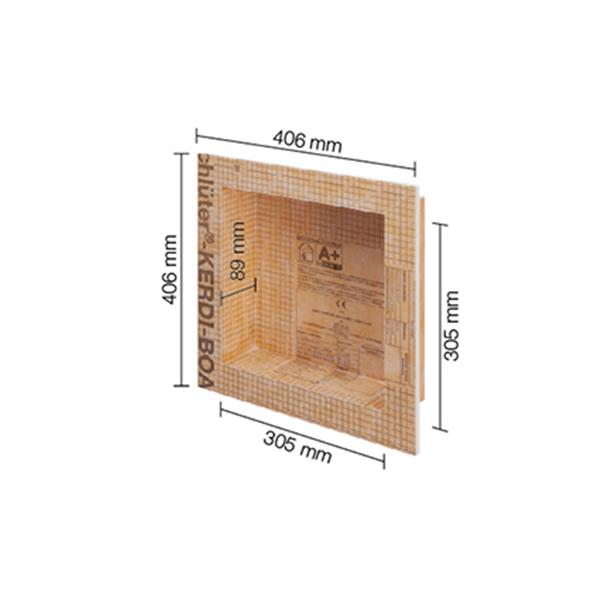 SCHLUTER KERDI-BOARD-N HORNACINA PREFABRICADA 305x305x89 KB12N305305A