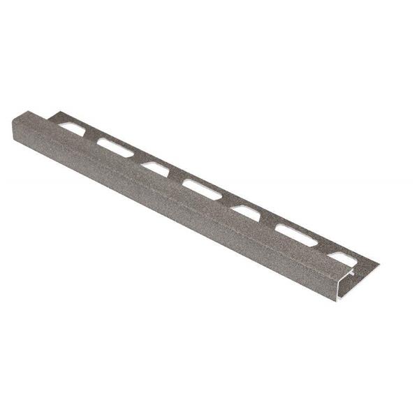 SCHLUTER - ML METRO LINEAL QUADEC-TSDA 10 mm. 2,5m. ALUMINIO TEXTURIZADO ANTRACITA OSCURO Q100TSDA