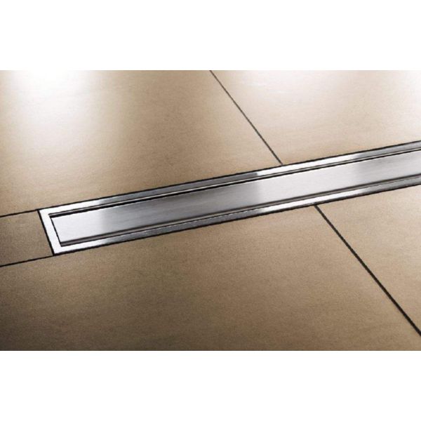 SCHLUTER-KERDI-LINE A REJILLA DE DISEÑO MARCO DE ACERO INOX CEPILLADO H19MM