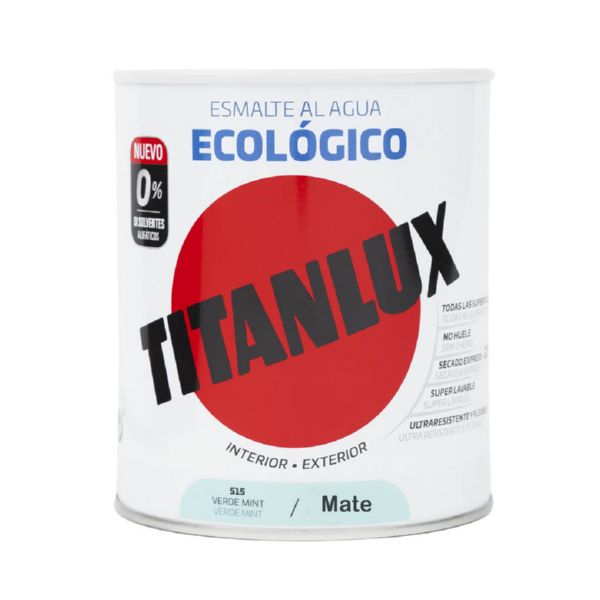 TITANLUX Esmalte ECO MAT. Verde Mint. 0515 750ml